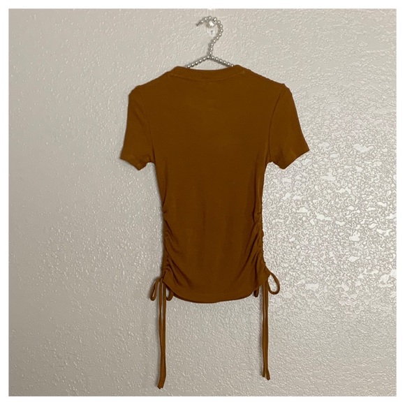 NWT 7 FOR ALL MANKIND Side Ruched Top - Picture 3 of 6